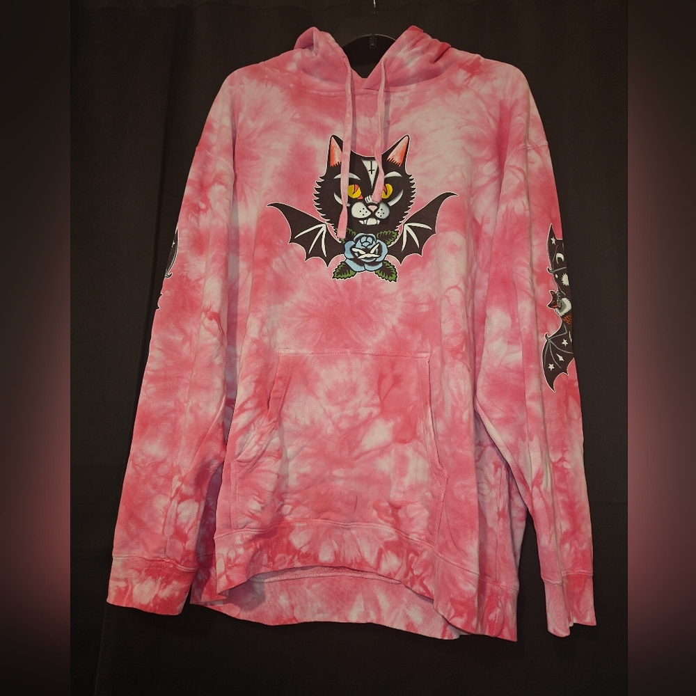 Blackcraft Cult Frickin Bats Hot Pink Hoodie Unisex 3X